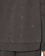 Mens Inverted Biggie Hoodie Faded Black Oversized Fleece - Black