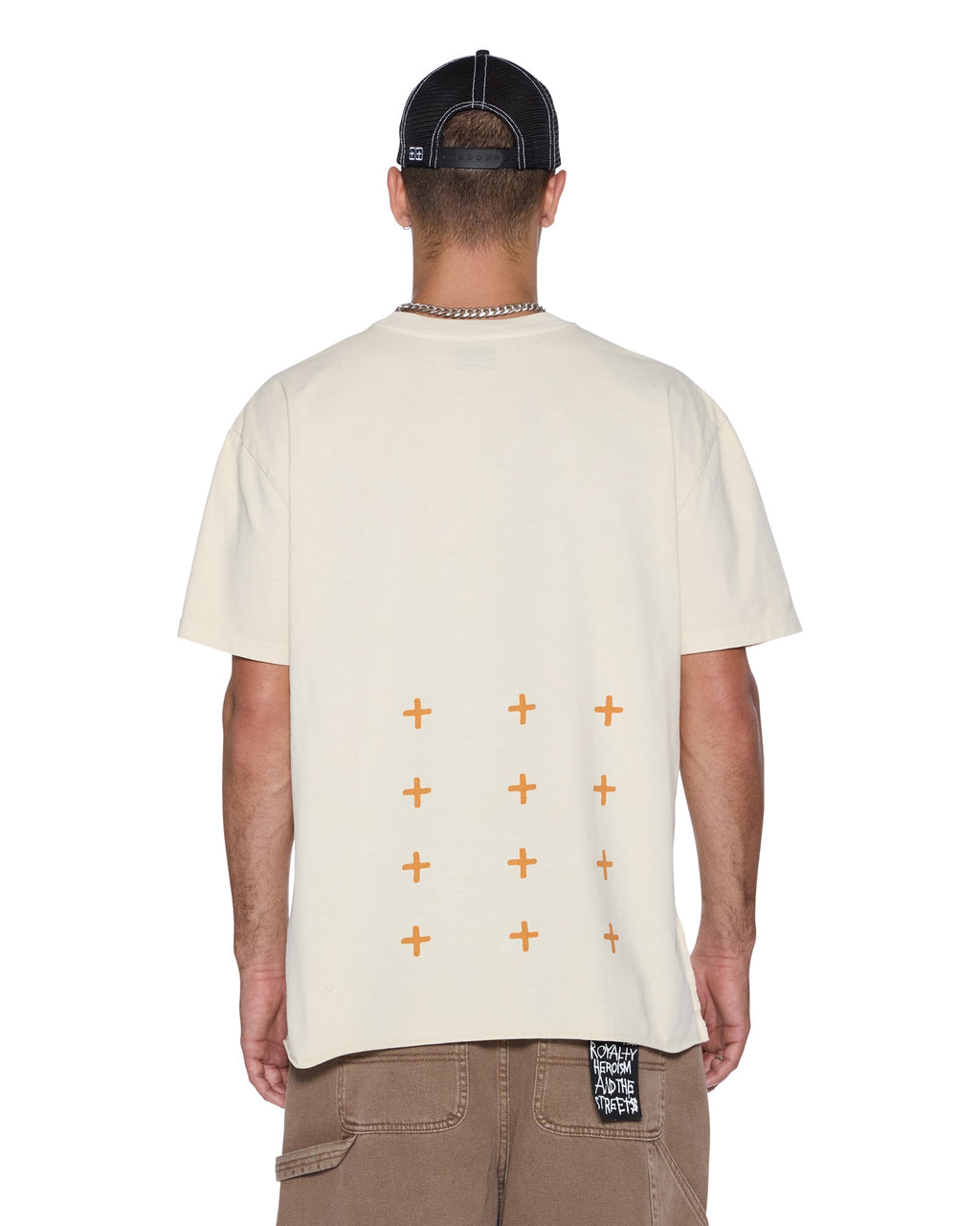 Mens Last Summer Biggie Ss Tee Desert Oversized Tees - Tan