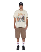 Mens Last Summer Biggie Ss Tee Desert Oversized Tees - Tan