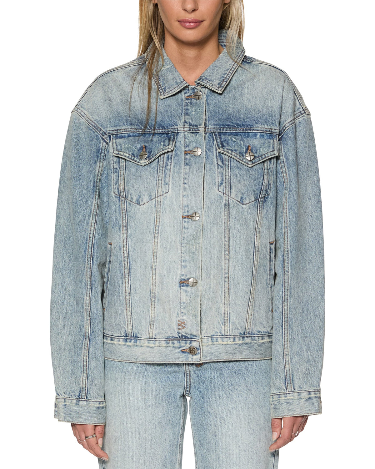 Womens Oversized Jacket Karma Oversized Jackets - Denim