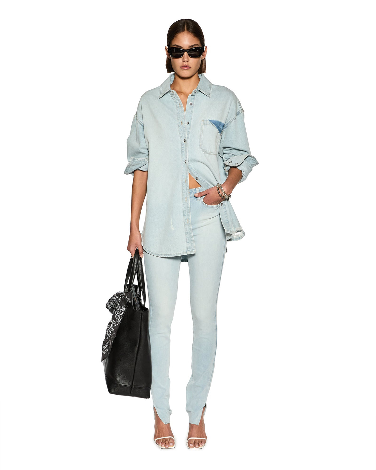 Womens Spray On Xtra Sense Sott Skinny Denim Jeans - Denim