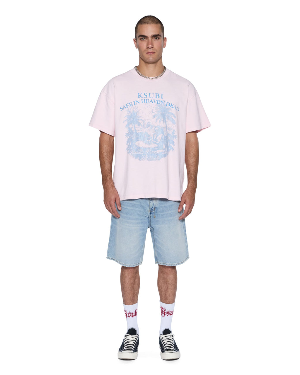 Mens Anti K Short Siberia Relaxed Walkshorts - Denim