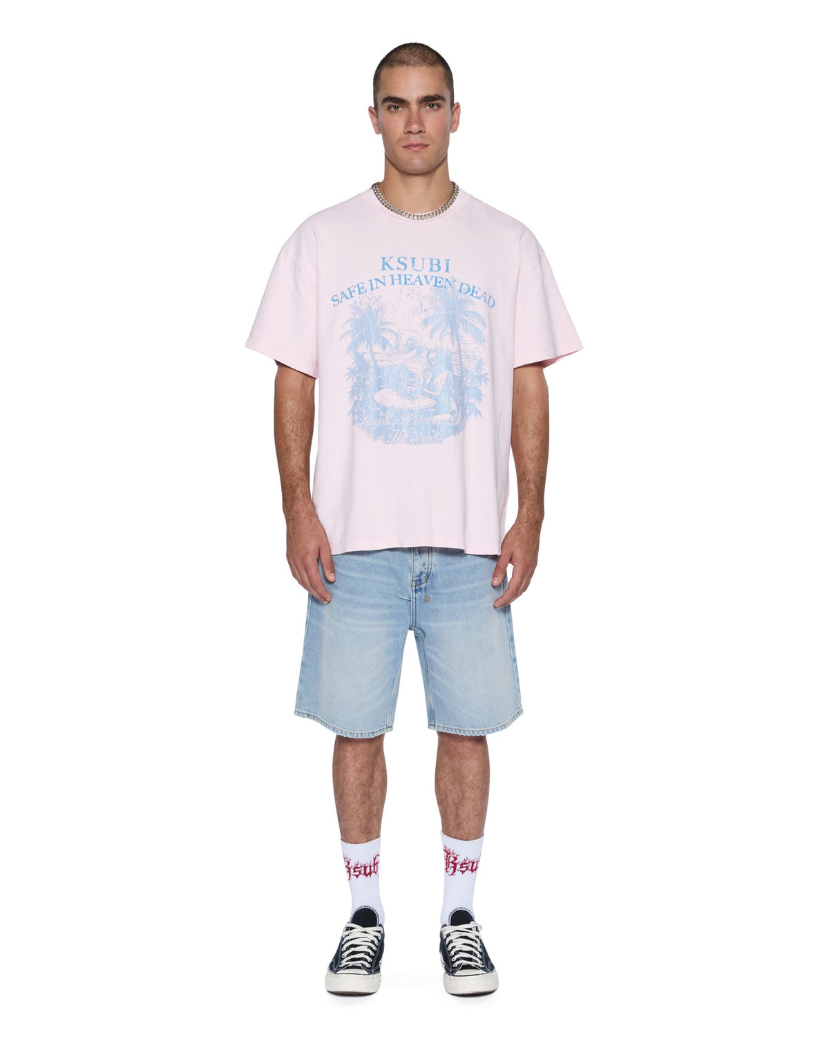 Mens Anti K Short Siberia Relaxed Walkshorts - Denim