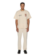 Mens Hazlow Ecru Straight Denim Jeans - Beige