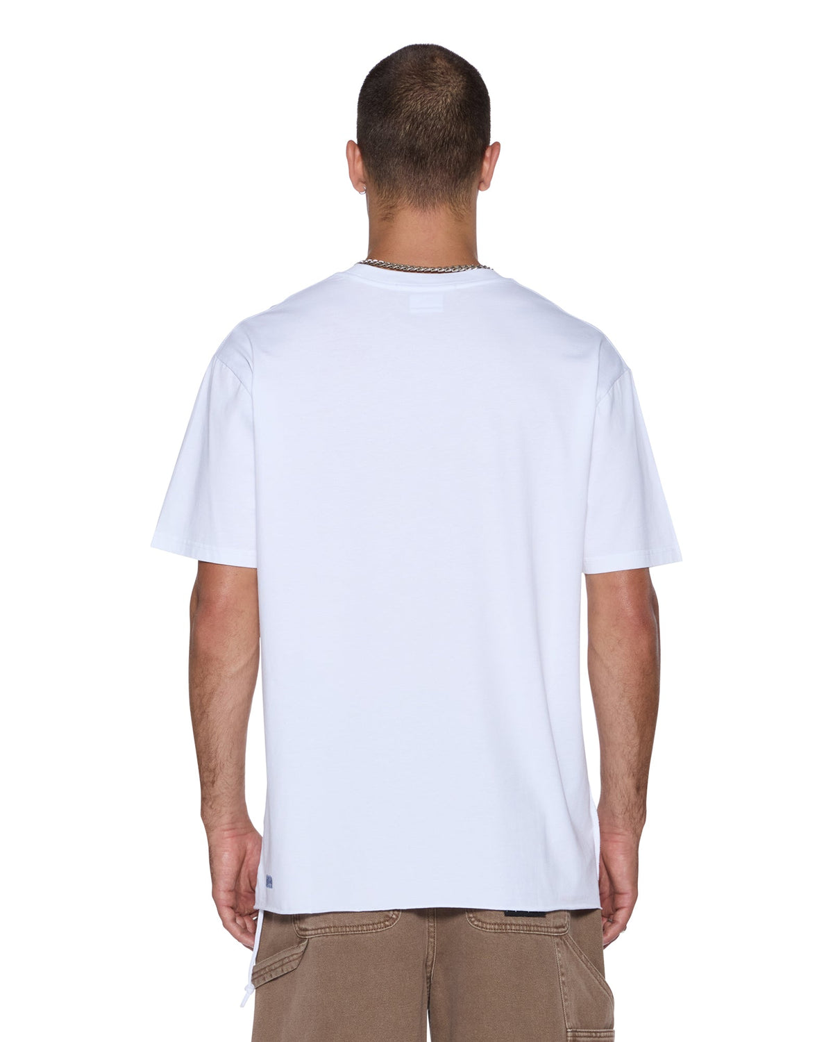 Mens Romeo Biggie Ss Tee Tru White Oversized Tees - White