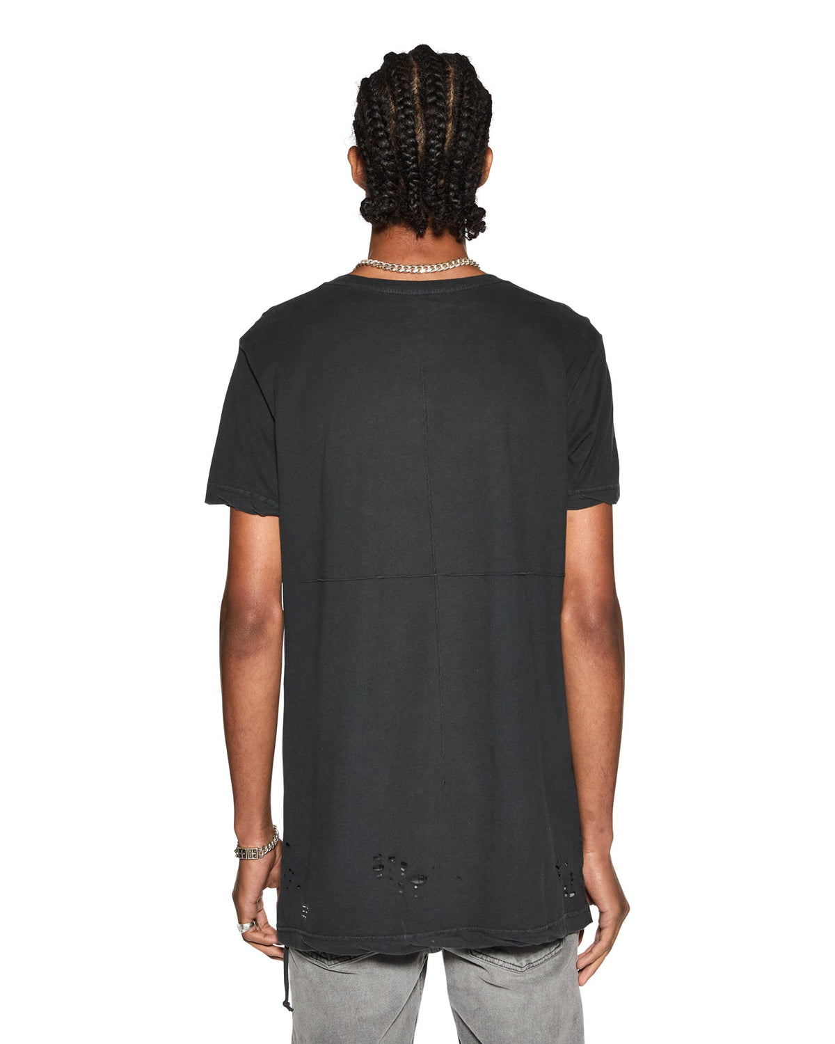 Mens Sioux Ss Tee Black Fitted Tees - Black
