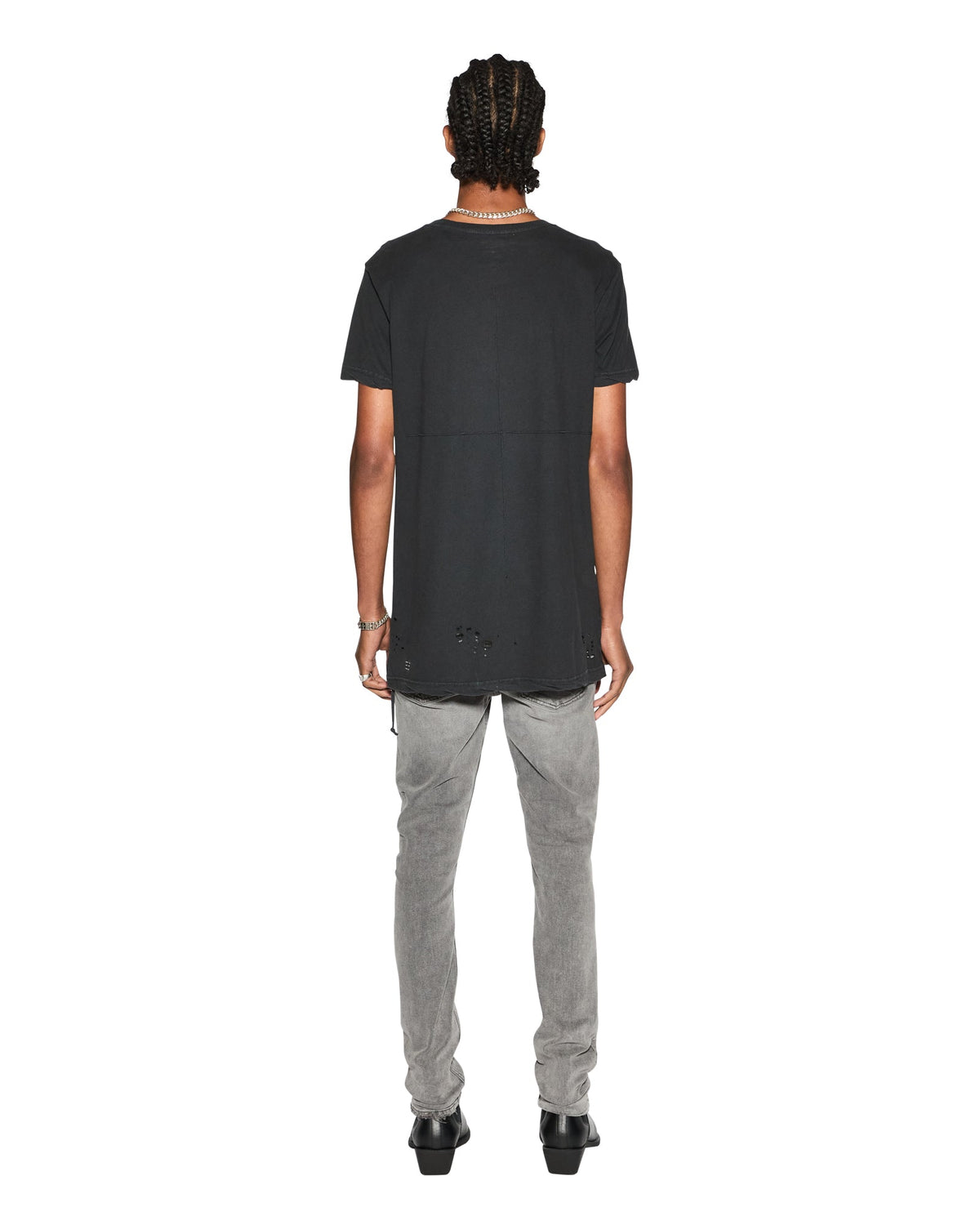Mens Sioux Ss Tee Black Fitted Tees - Black