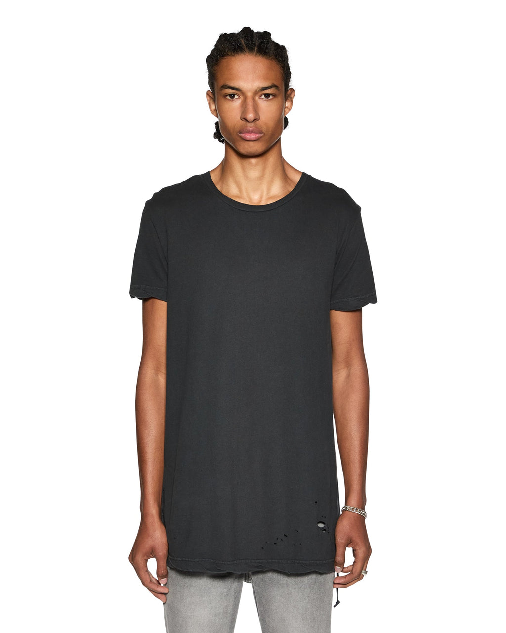 Mens Sioux Ss Tee Black Fitted Tees - Black