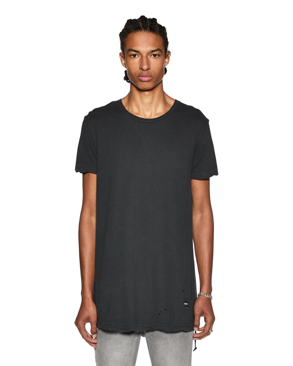 Mens Sioux Ss Tee Black Fitted Tees - Black
