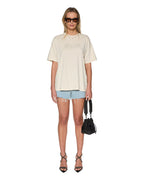 Womens Sketch Oh G Tee Slice Ecru Oversized Tees - Beige