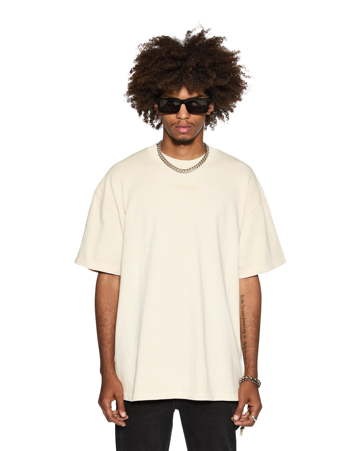 Mens Sott Ekcess Ss Tee Desert Oversized Tees - Tan