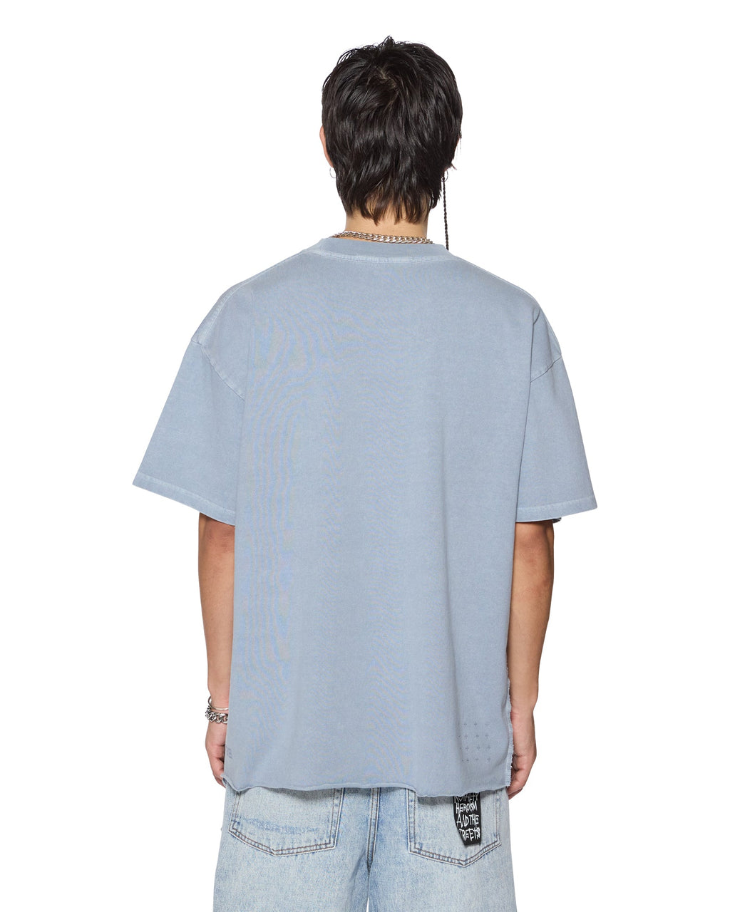 Mens Sott Ekcess Ss Tee Storm Oversized Tees - Blue