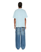Mens Sott Ekcess Ss Tee Ice Blue Oversized Tees - Blue