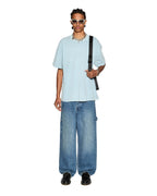 Mens Sott Ekcess Ss Tee Ice Blue Oversized Tees - Blue