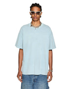 Mens Sott Ekcess Ss Tee Ice Blue Oversized Tees - Blue