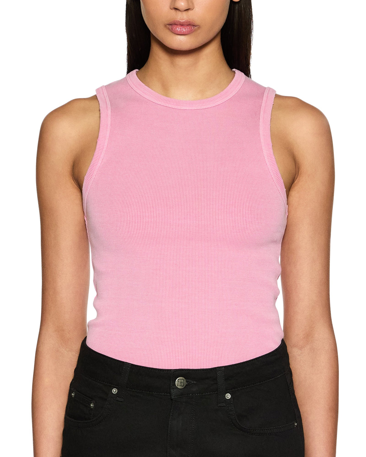 Womens Syndicate Tank Xtra Hyper Fitted Fashion Tops - Pink