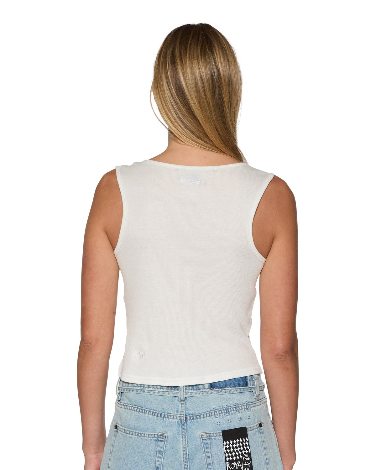 Womens Twisted Tank White Regular Fashion Tops - White