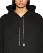 Womens Unchained Oh G Hoodie Black Oversized Fleece - Black