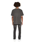 Mens Vandals Biggie Ss Tee Faded Black Oversized Tees - Black