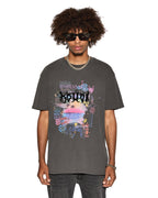 Mens Vandals Biggie Ss Tee Faded Black Oversized Tees - Black