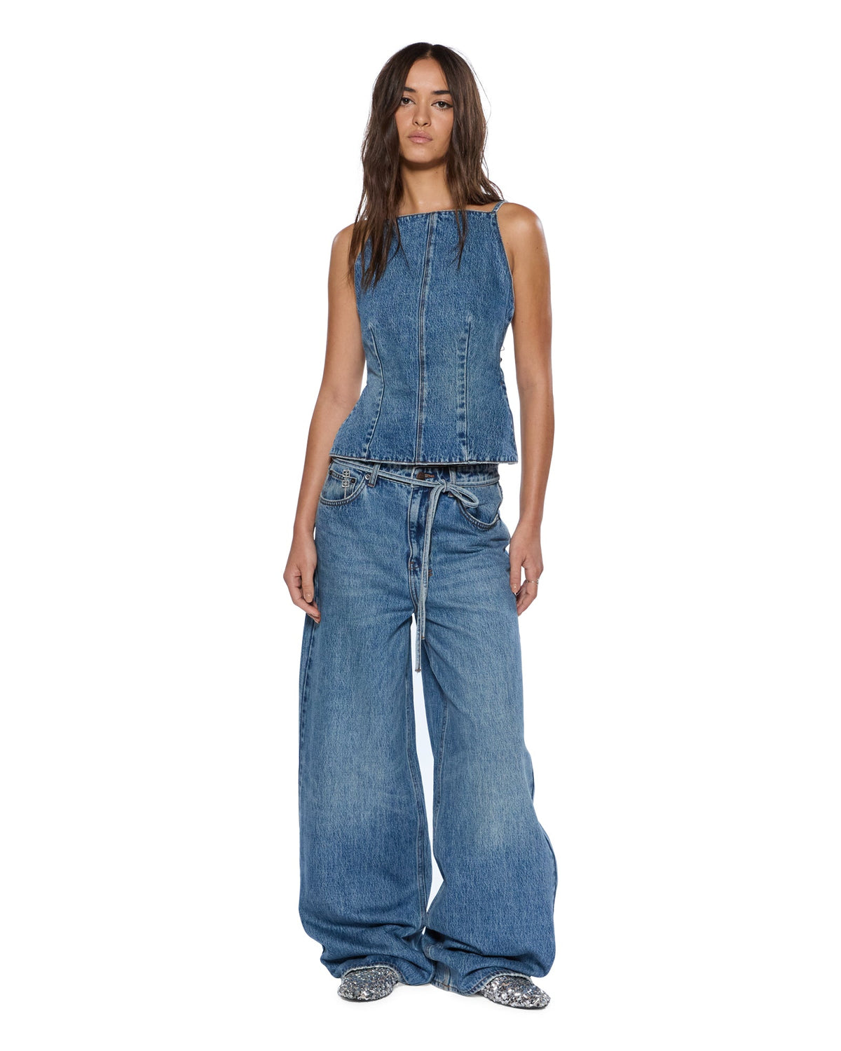 Womens Baggy Jean Relik Baggy Denim Jeans - Denim