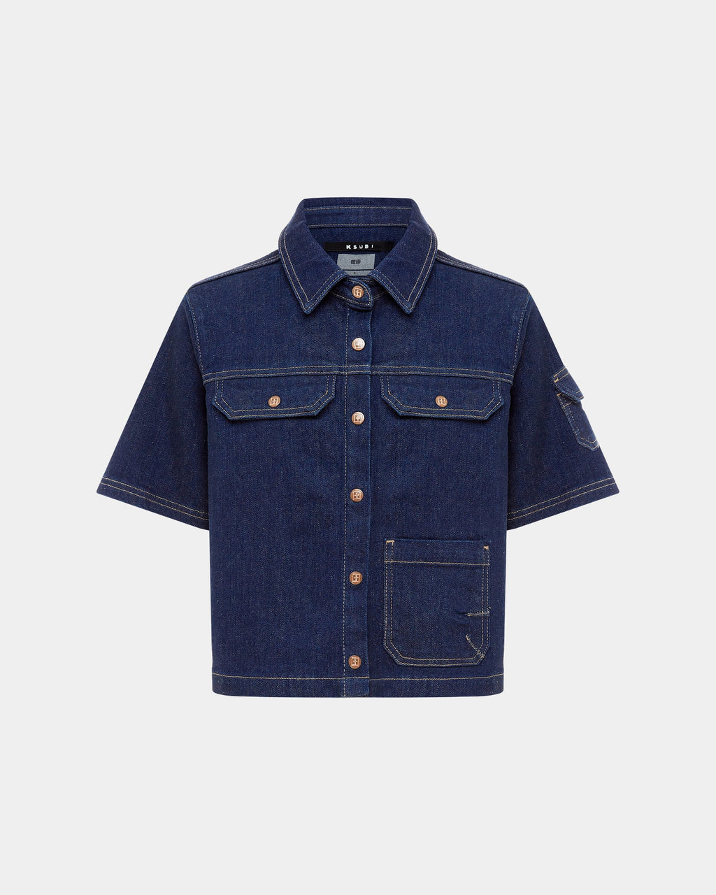 Womens Cargo Ss Shirt Legacy Boxy Shirts - Denim