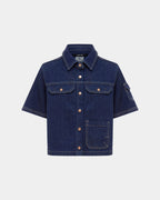 Womens Cargo Ss Shirt Legacy Boxy Shirts - Denim