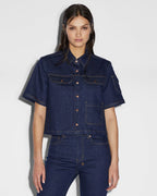 Womens Cargo Ss Shirt Legacy Boxy Shirts - Denim