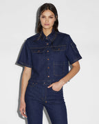 Womens Cargo Ss Shirt Legacy Boxy Shirts - Denim