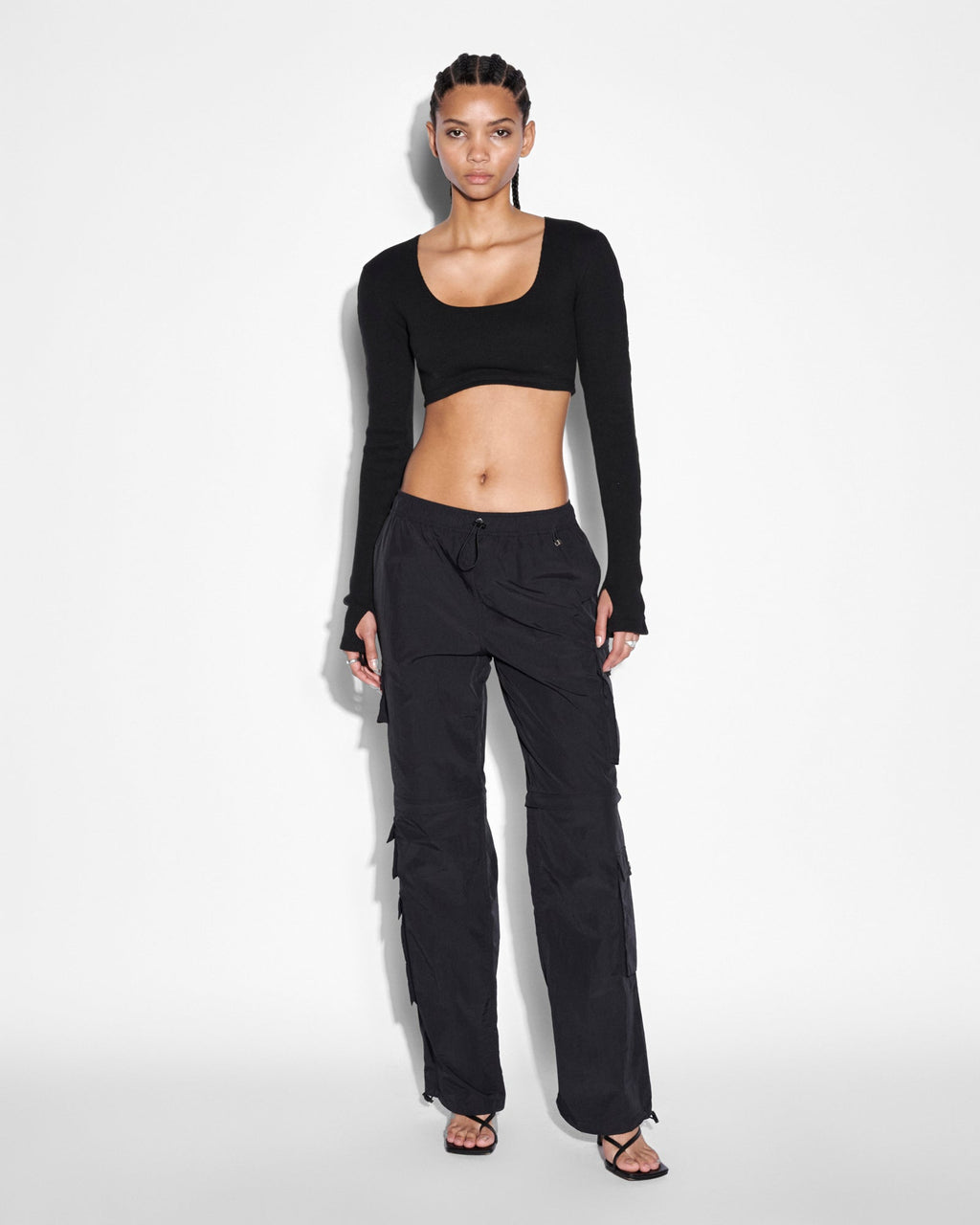 Womens Fantasy Top Black Fitted Fashion Tops - Black