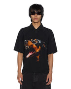 Womens Mowalola Doberman Jersey Black Slim Fashion Tops - Black