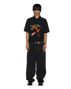 Womens Mowalola Doberman Jersey Black Slim Fashion Tops - Black