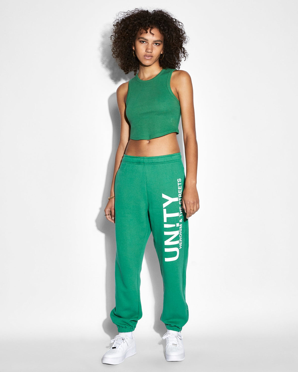 Womens Syndicate Tank Jade Fitted Fashion Tops - Green