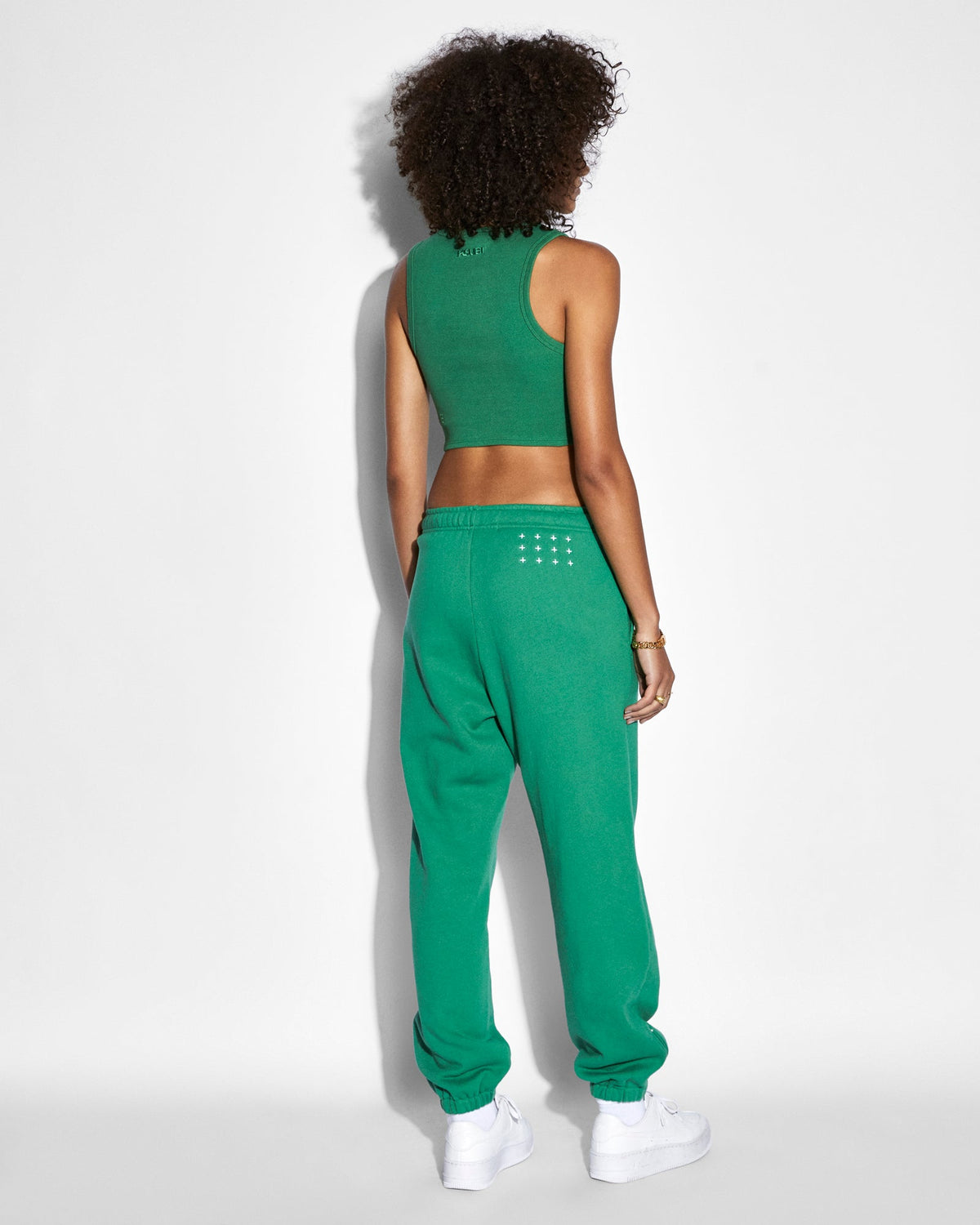 Womens Syndicate Tank Jade Fitted Fashion Tops - Green