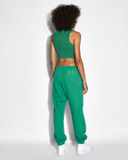 Womens Syndicate Tank Jade Fitted Fashion Tops - Green