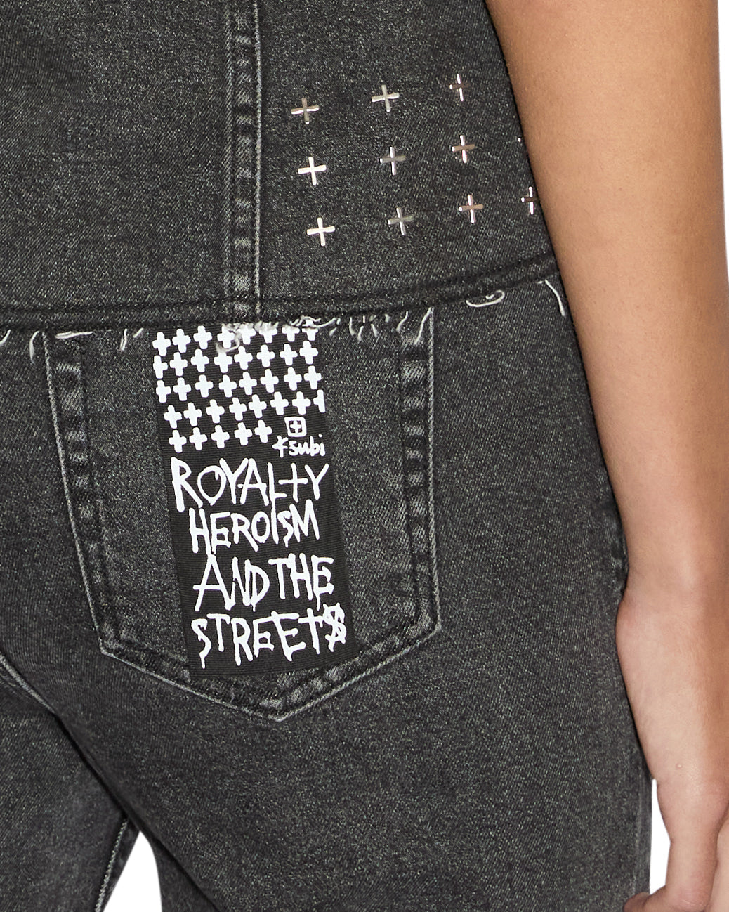 Womens Spark Vest Lovestruck Fitted Fashion Tops - Black