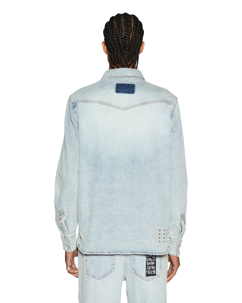 Mens Whiplash Ls Shirt Paragon Regular Shirts - Denim