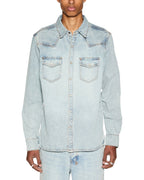 Mens Whiplash Ls Shirt Paragon Regular Shirts - Denim