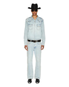 Mens Whiplash Ls Shirt Paragon Regular Shirts - Denim