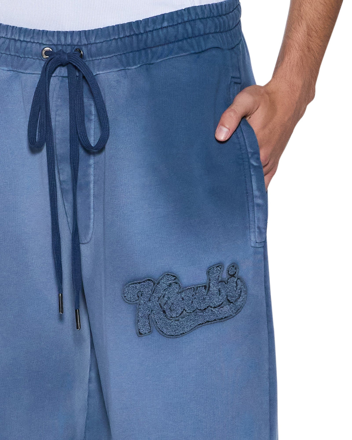 Mens Ace Synthesis Trak Pant Ink Fade Regular Pants - Navy