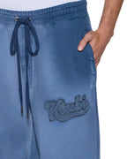 Mens Ace Synthesis Trak Pant Ink Fade Regular Pants - Navy