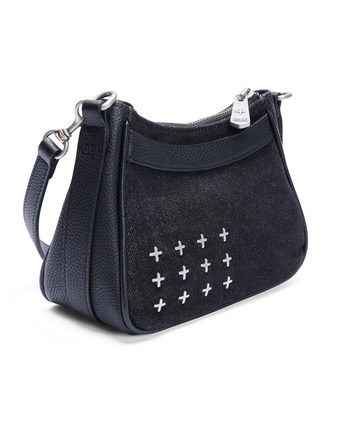 Trash Bag Mini Noir Denim Regular Bags - Black