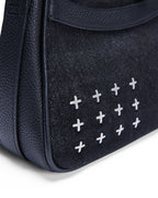 Trash Bag Mini Noir Denim Regular Bags - Black