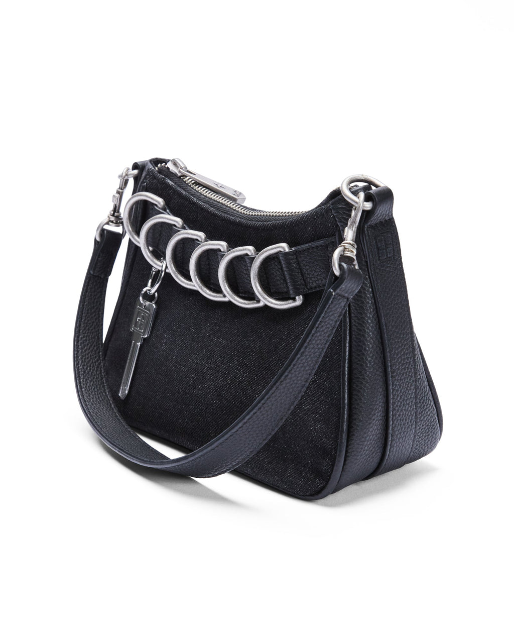 Trash Bag Mini Noir Denim Regular Bags - Black