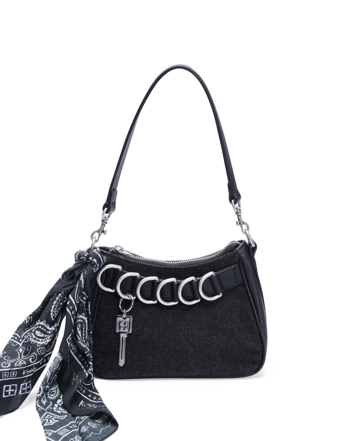Trash Bag Mini Noir Denim Regular Bags - Black
