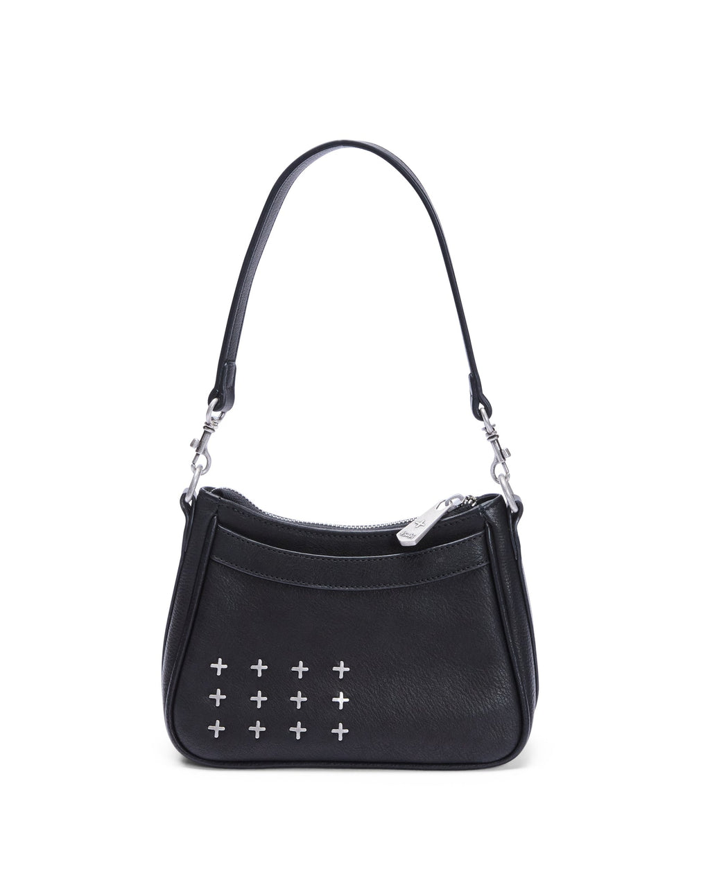 Trash Bag Mini Black Leather Regular Bags - Black