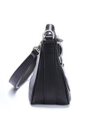 Trash Bag Mini Black Leather Regular Bags - Black