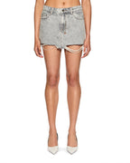Womens Low Rider Mini Dime Krystal Trashed Baggy Skirts - Grey
