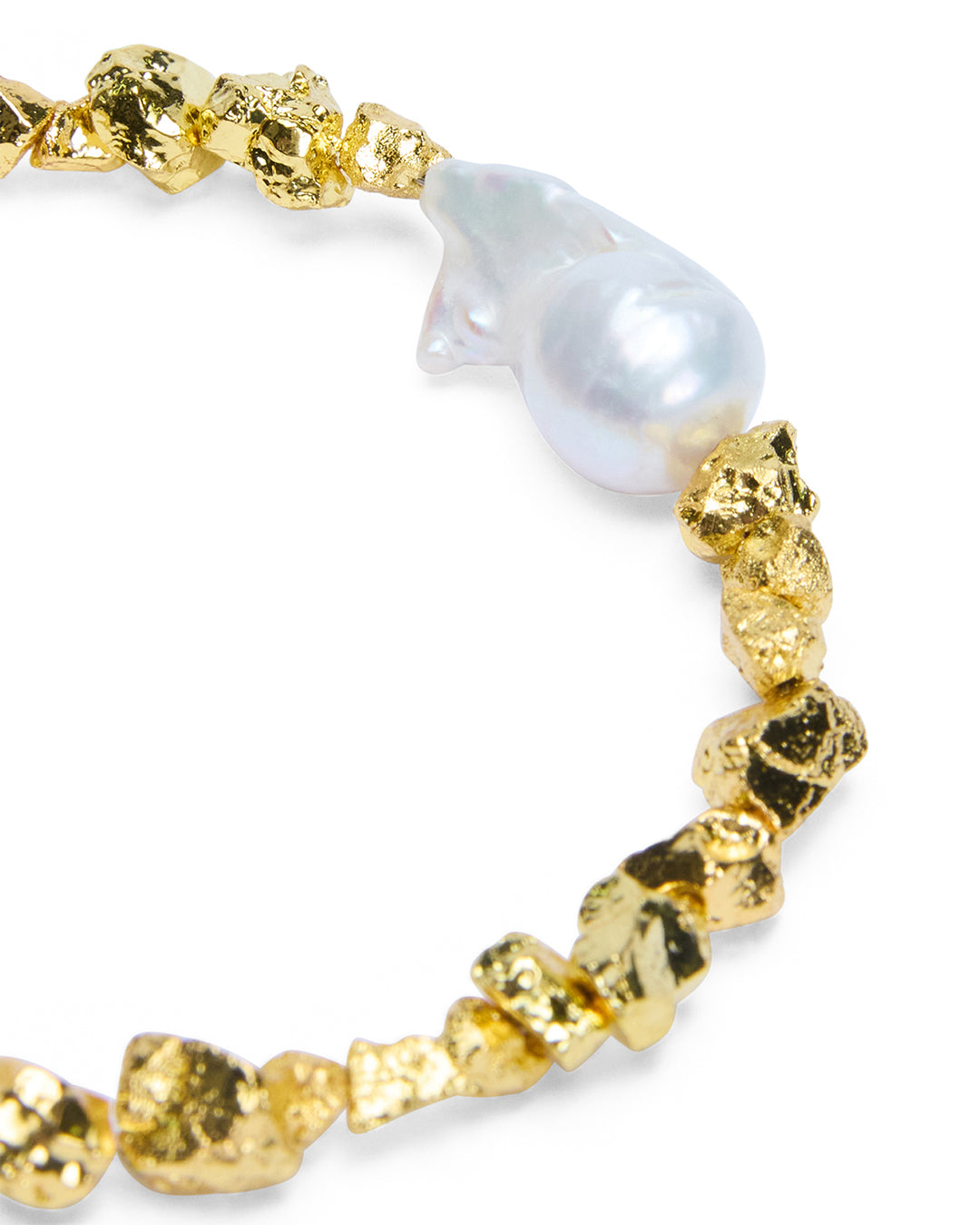 Uncut Gold Bracelet Jewellery - Gold