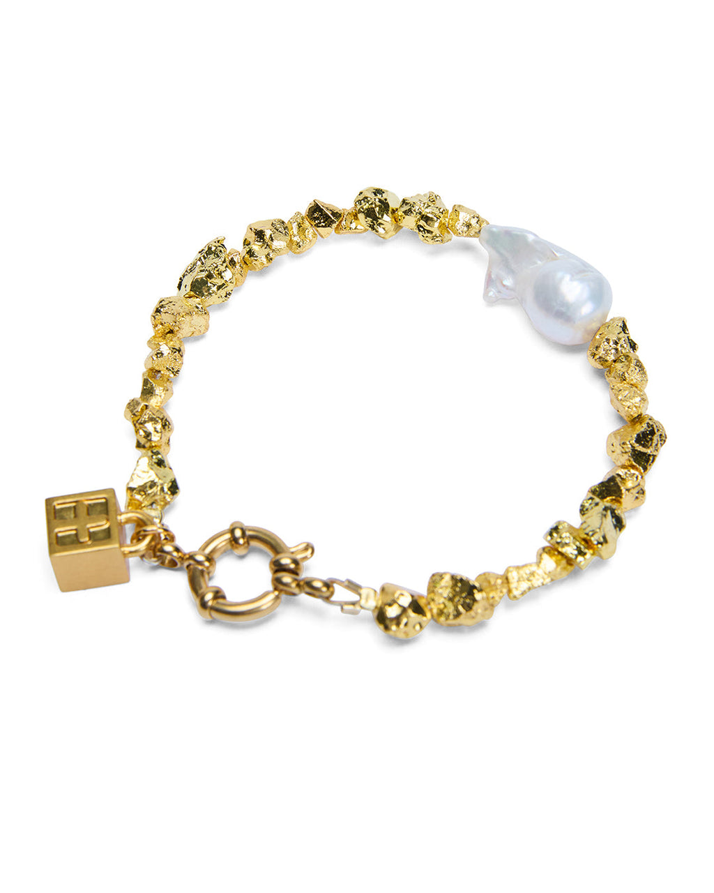 Uncut Gold Bracelet Jewellery - Gold